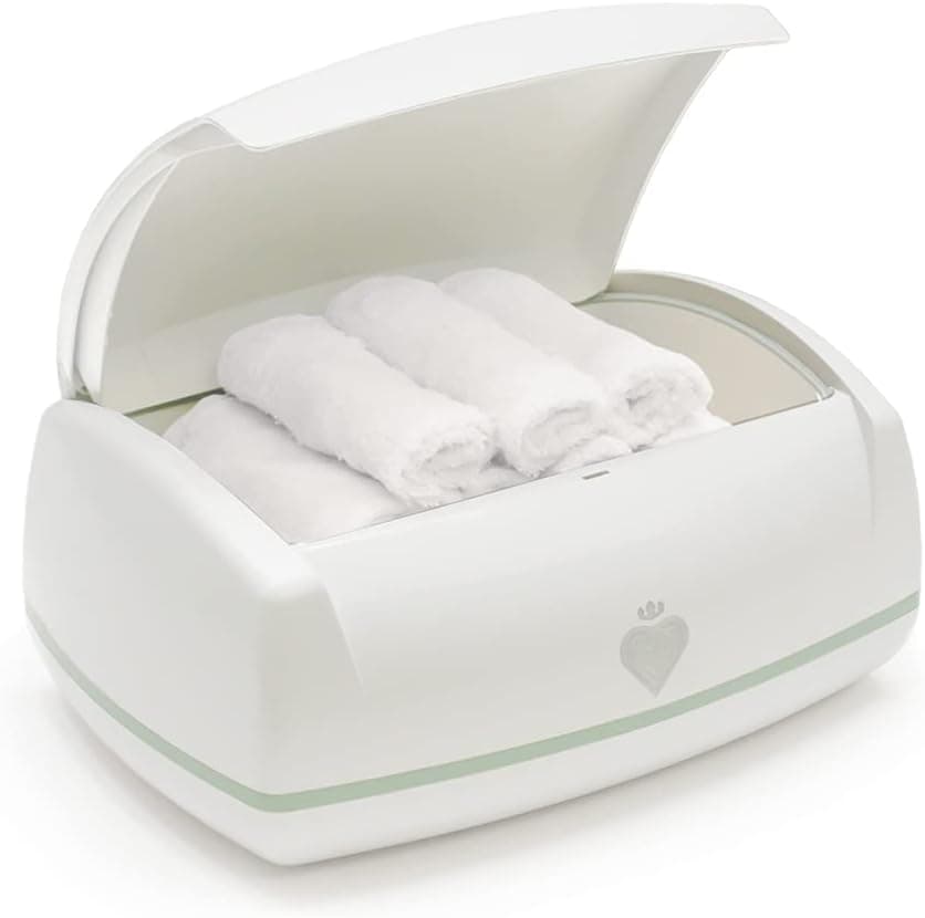 Prince Lionheart Warmies Wipes Warmer Designed for Reusable Cloth Wipes, Soft Glow Nightlight