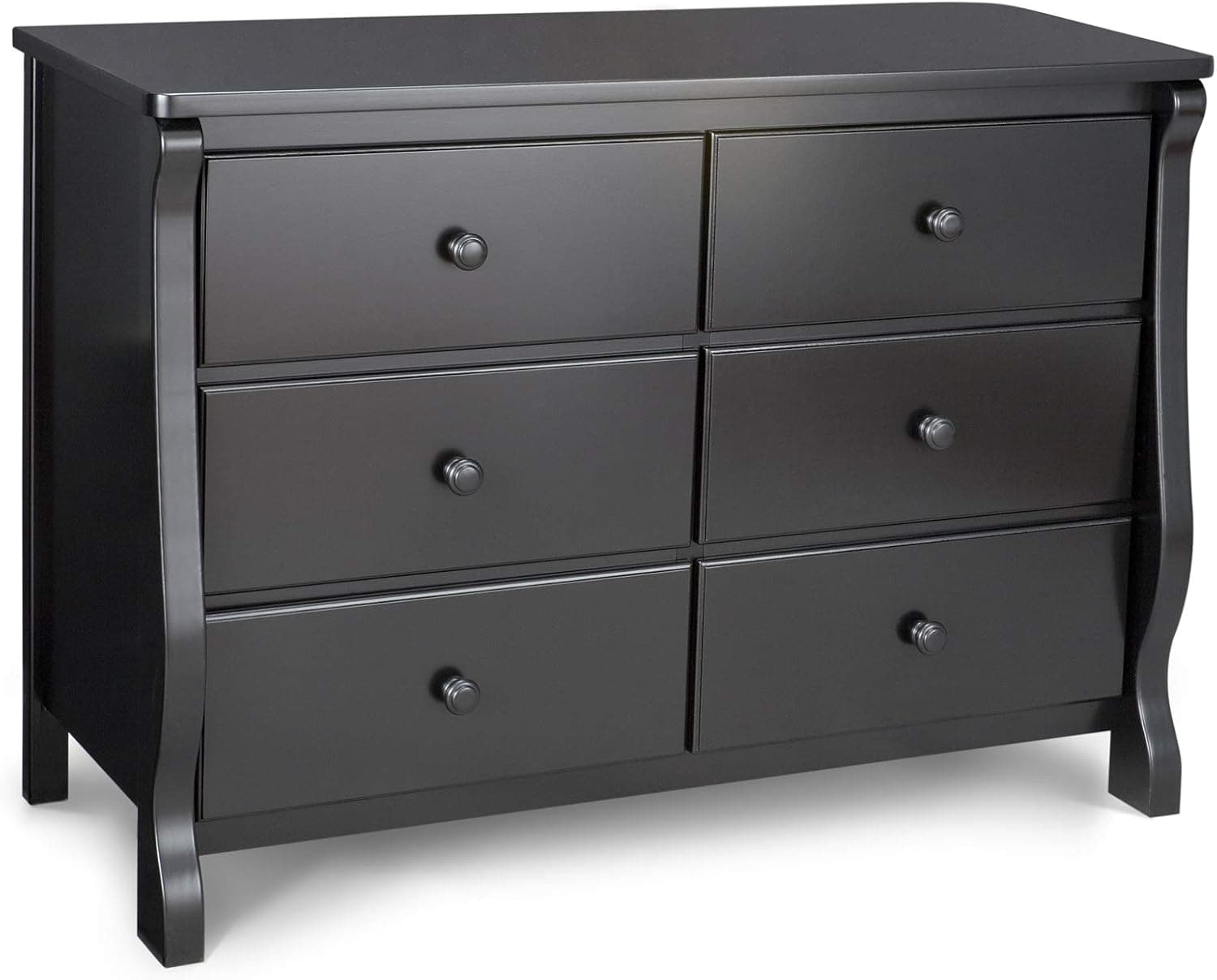 Delta Children Universal 6 Drawer Dresser, Espresso, Greenguard Gold Certified Nursery Storage