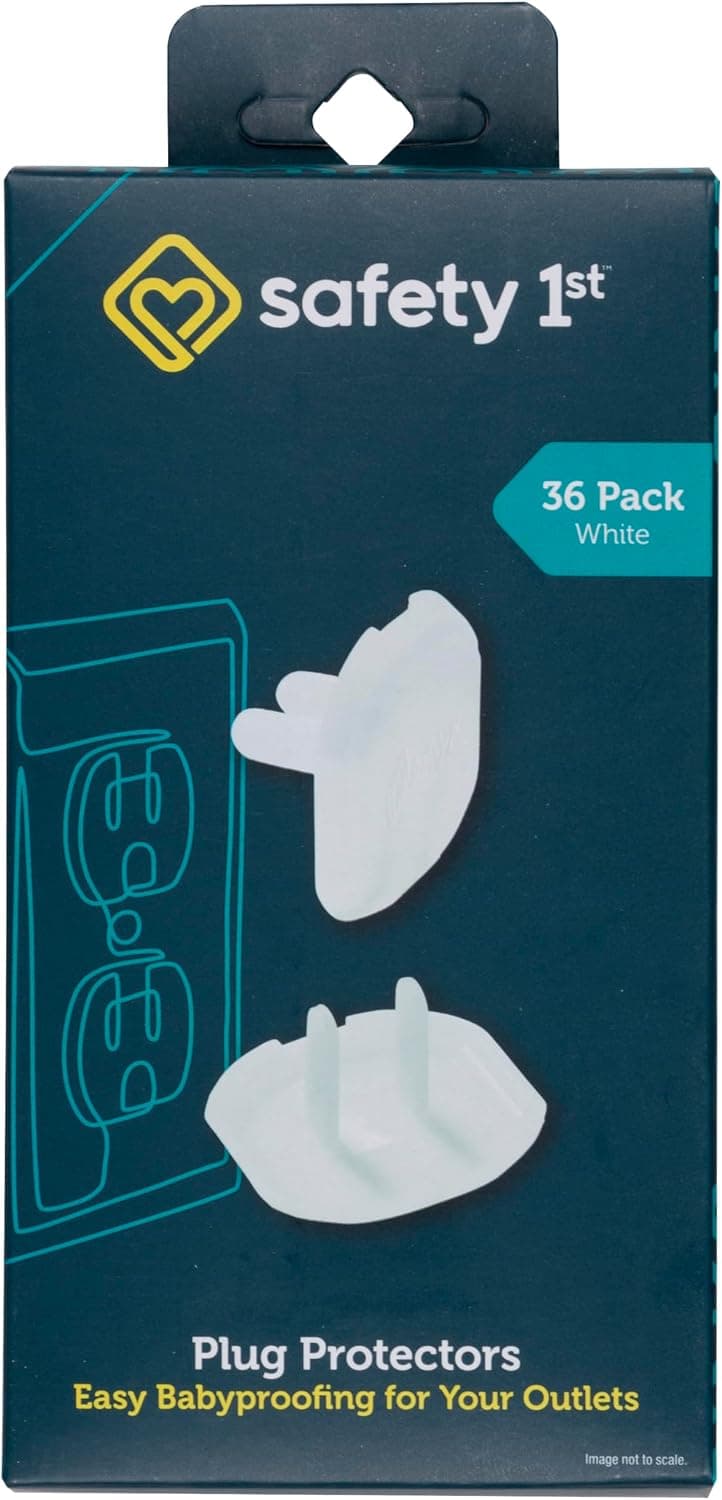Safety 1st Electrical Outlet Baby Proof Covers, Secure Outlet Plugs, Baby Proofing, 36 Count
