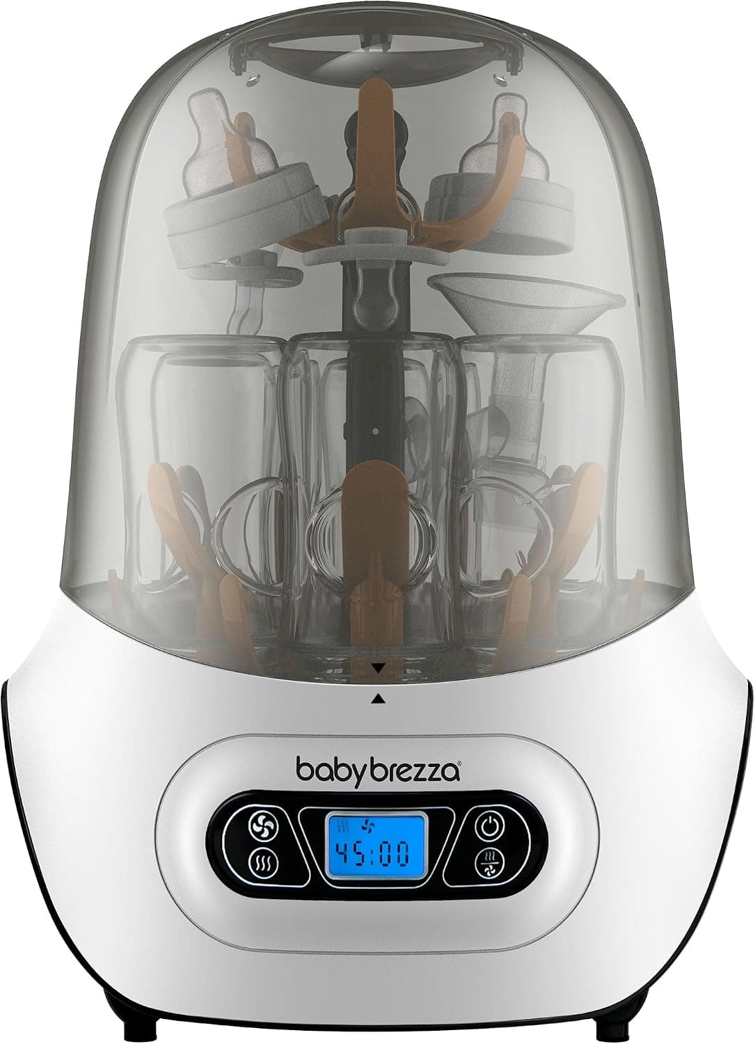 Baby Brezza Baby Bottle Sterilizer and Dryer Machine, Electric Steam Universal Fit, White