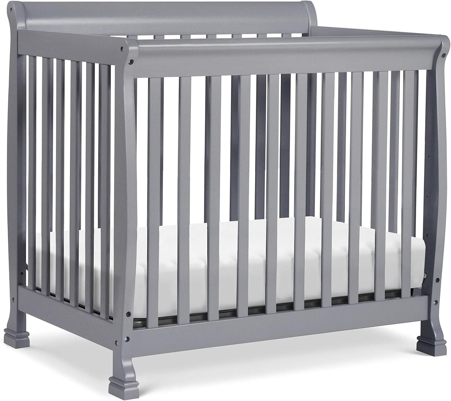 DaVinci Kalani 4-in-1 Convertible Mini Crib, White - Greenguard Gold Certified