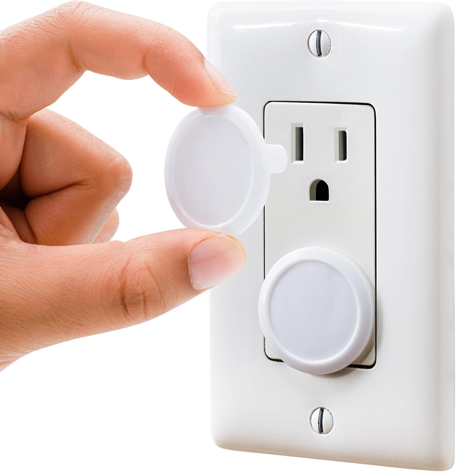Outlet Covers Baby Proofing (50 Pack) by Wappa Baby, Safe Secure Electric Plug Protectors, White