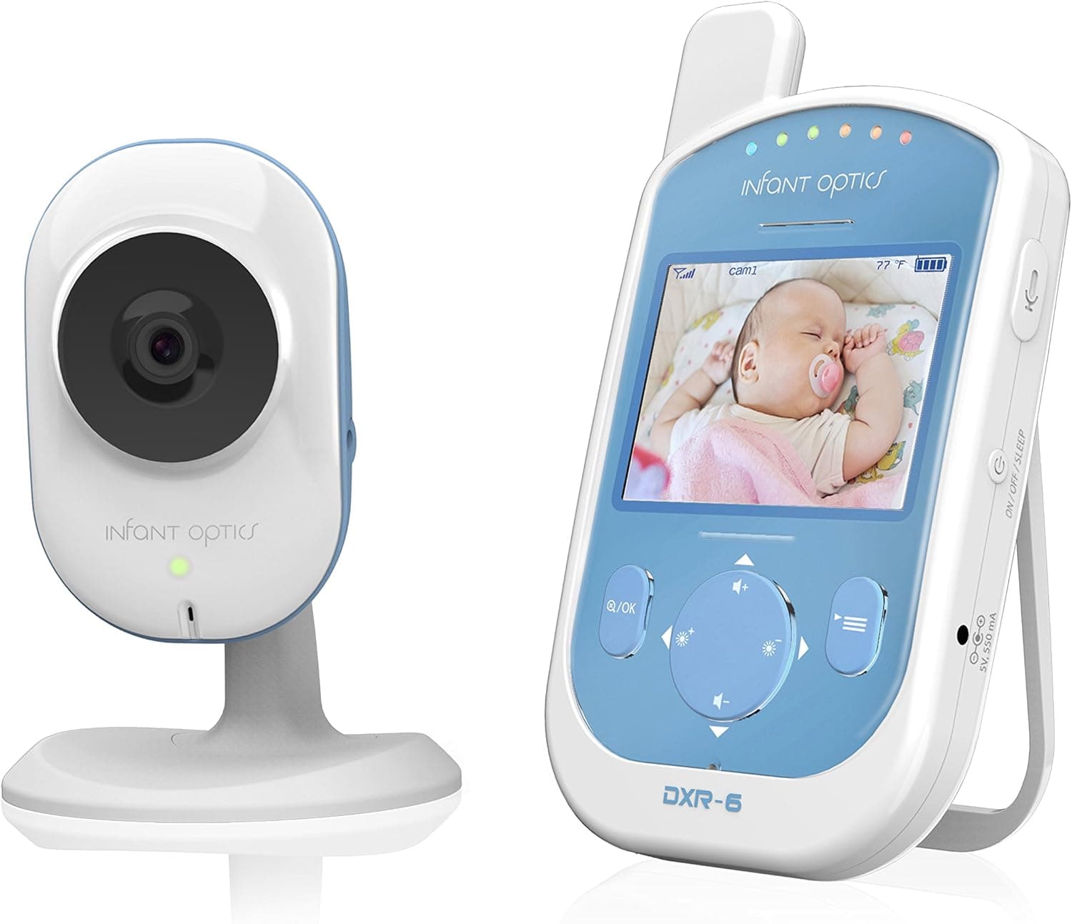 Infant Optics DXR-6 Video Baby Monitor, Blue