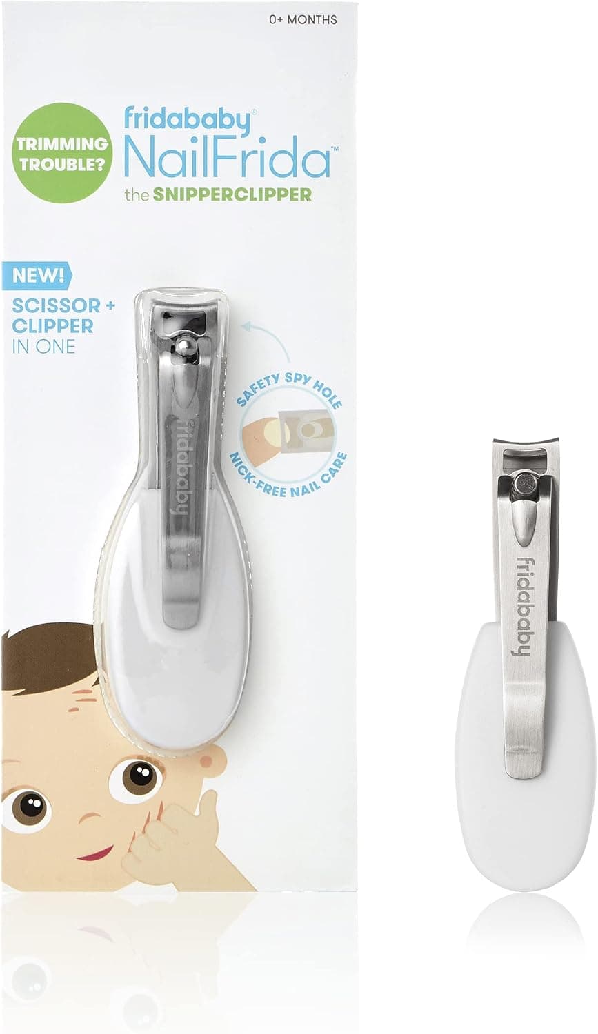 Frida Baby NailFrida The SnipperClipper, Infant Baby Nail Clipper with Safety Spyhole for Newborns