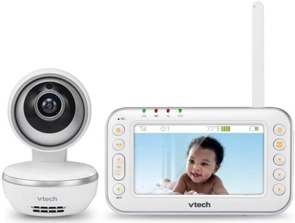 VTech 4.3 inch Full-Color Digital Video Baby Monitor with Pan & Tilt Camera and Wide Angle Lens