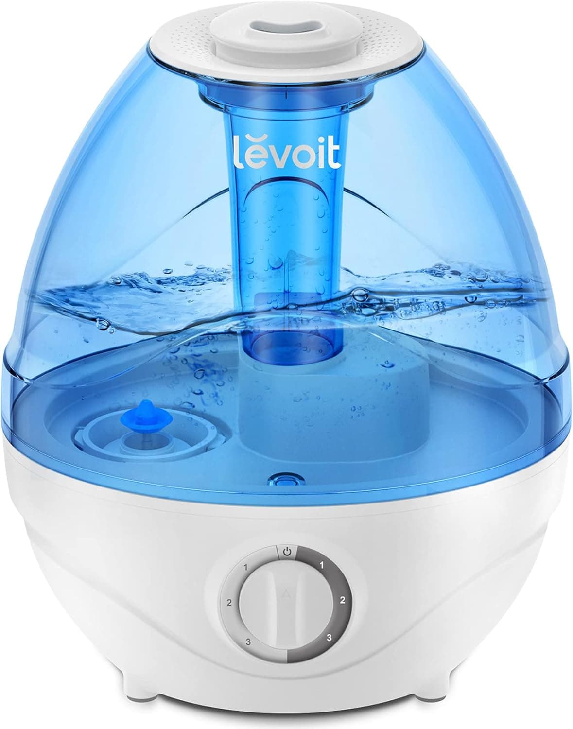 LEVOIT Humidifiers for Bedroom Large Room 2.4L Cool Mist, Quiet Baby Nursery, 360 Nozzle, Night Light