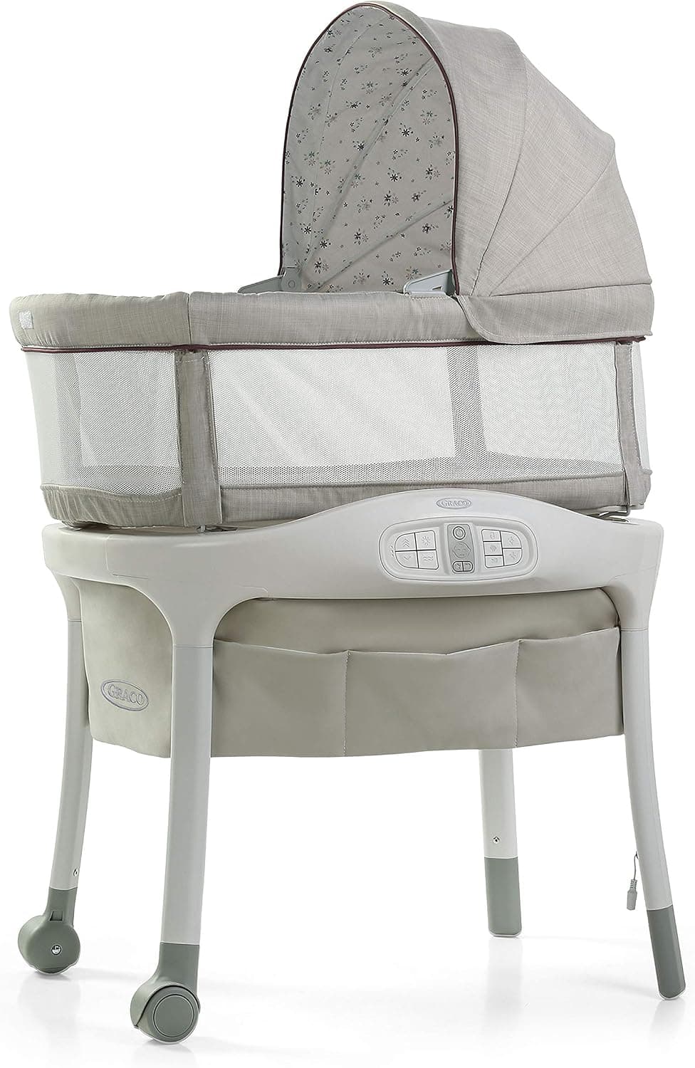 Graco Sense2Snooze Baby Bassinet with Cry Detection Technology, Roma
