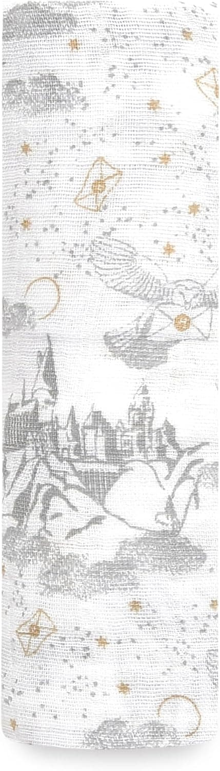 aden + anais Swaddle Blanket, 100% Cotton Blankets, Baby Receiving Swaddles, Single, Harry Potter