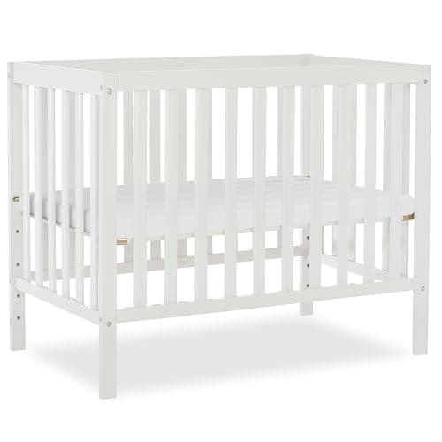 Dream On Me Edgewood 4-in-1 Mini Crib, Converts to Twin, GREENGUARD Gold