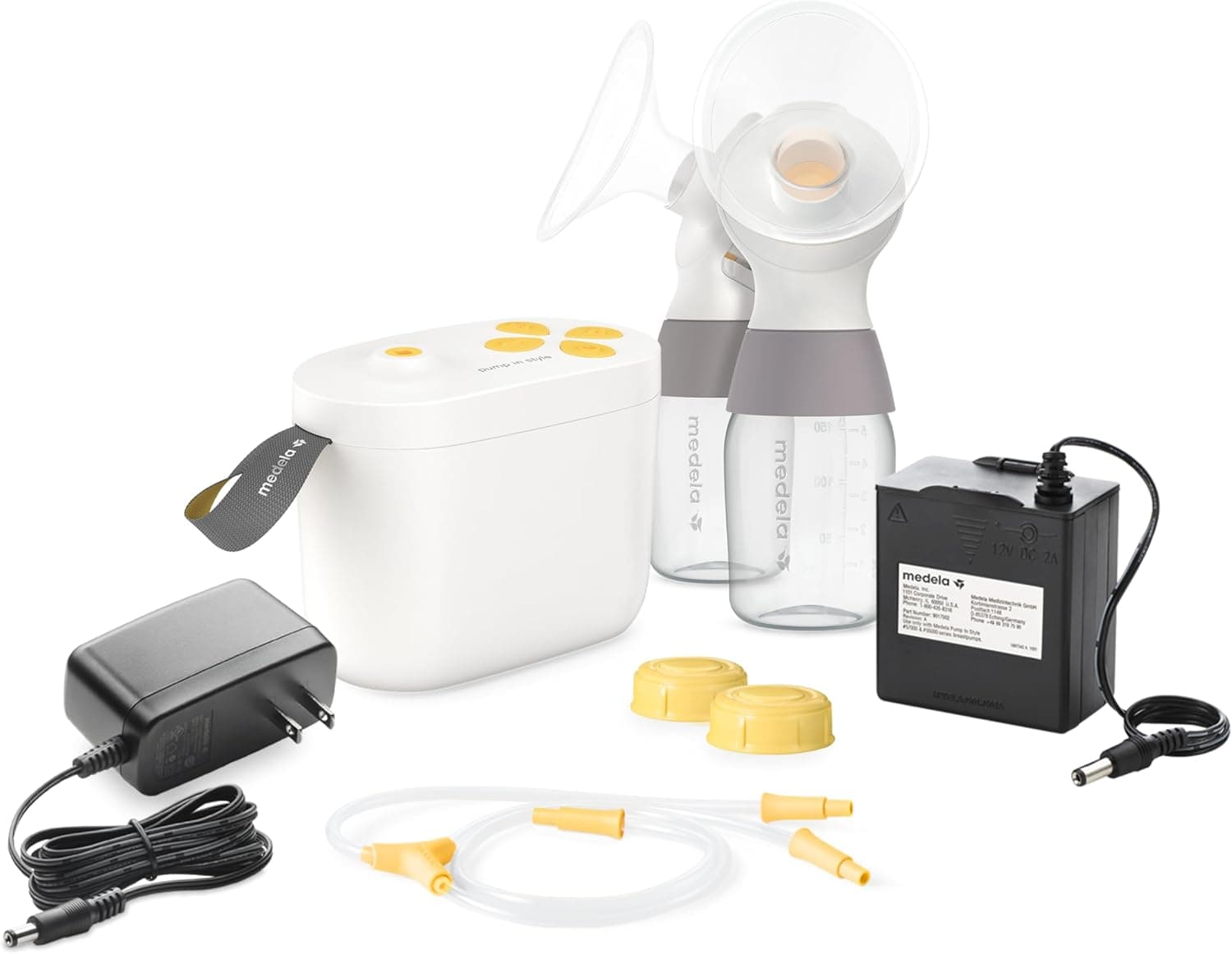 Medela Pump in Style Breast Pump Starter Kit, MaxFlow Double Electric Breast Pump with Bottles