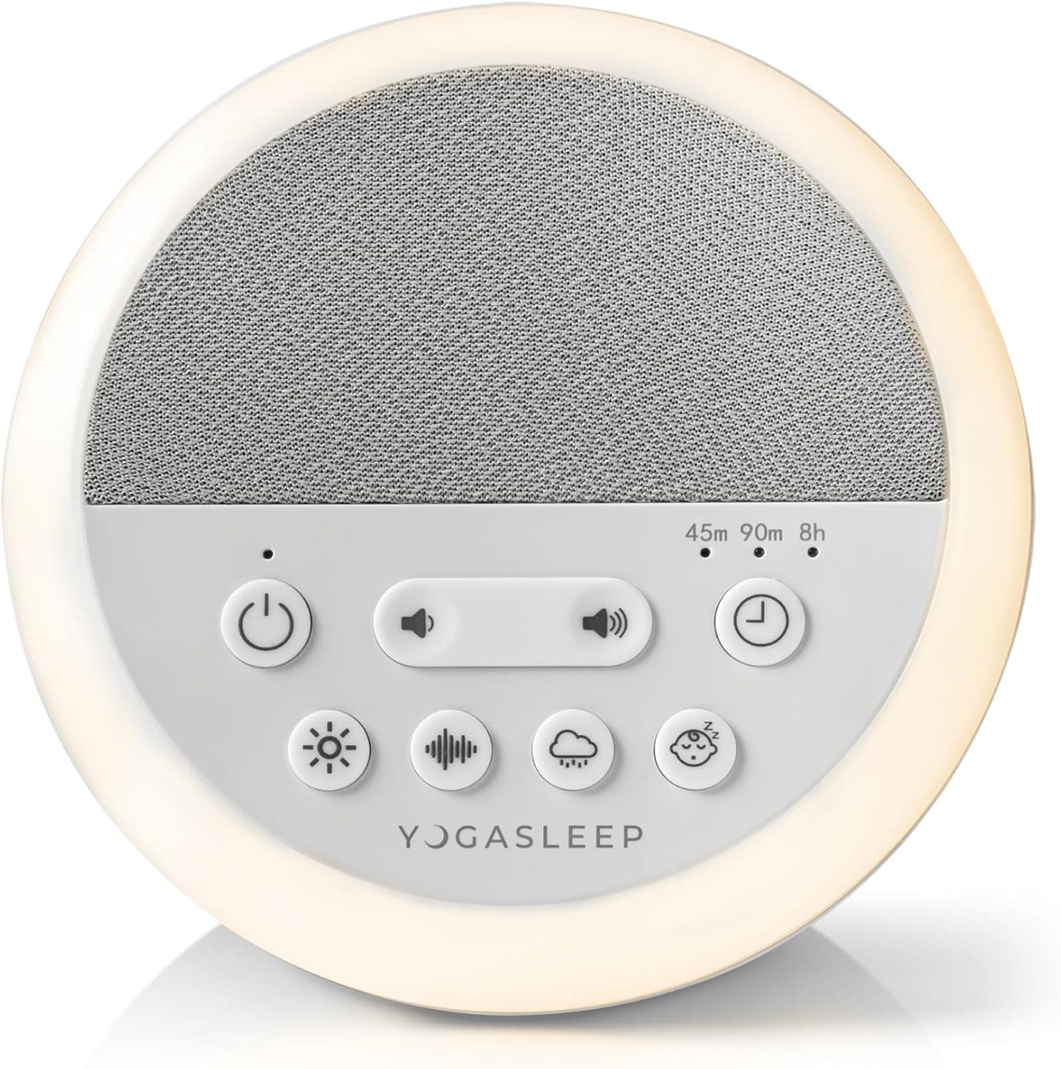 Yogasleep Nod White Noise Sound Machine with Soft Night Light & Sleep Timer, 20 Sound Options