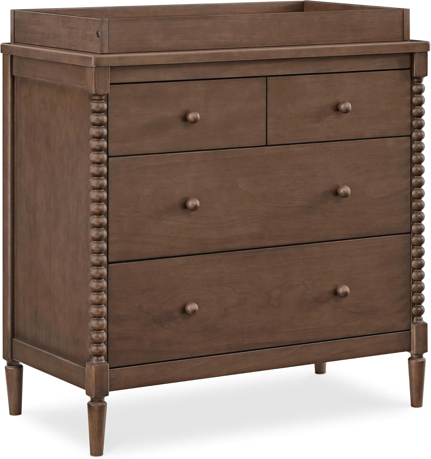 Delta Children Saint 4 Drawer Dresser with Changing Top, Bianca White