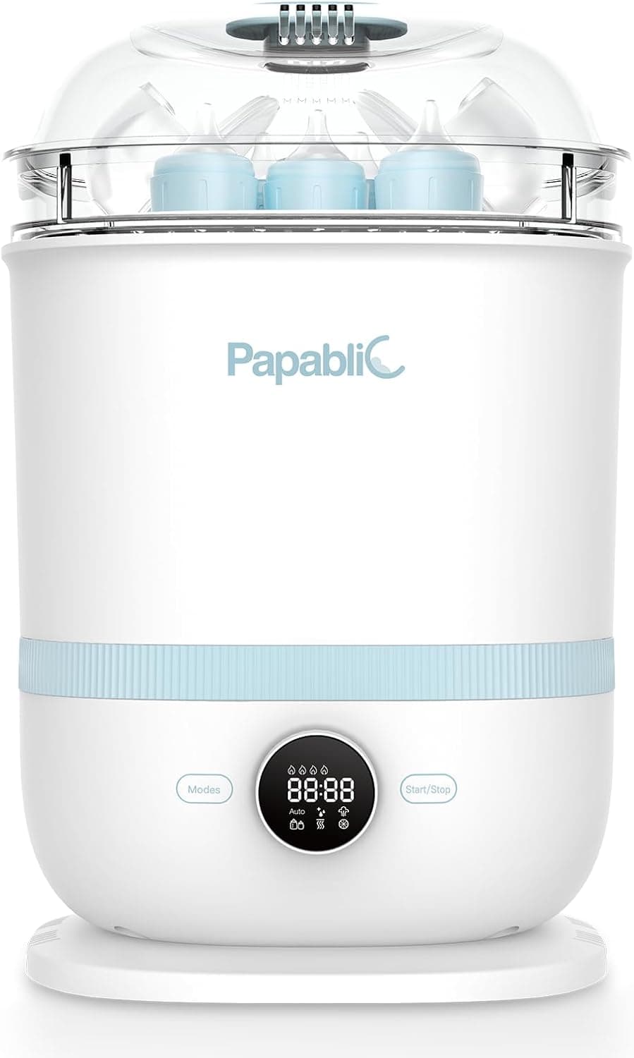 Papablic Bottle Sterilizer and Dryer Pro Max, 13 Bottles Extra-Large Capacity Electric Steam Sanitizer