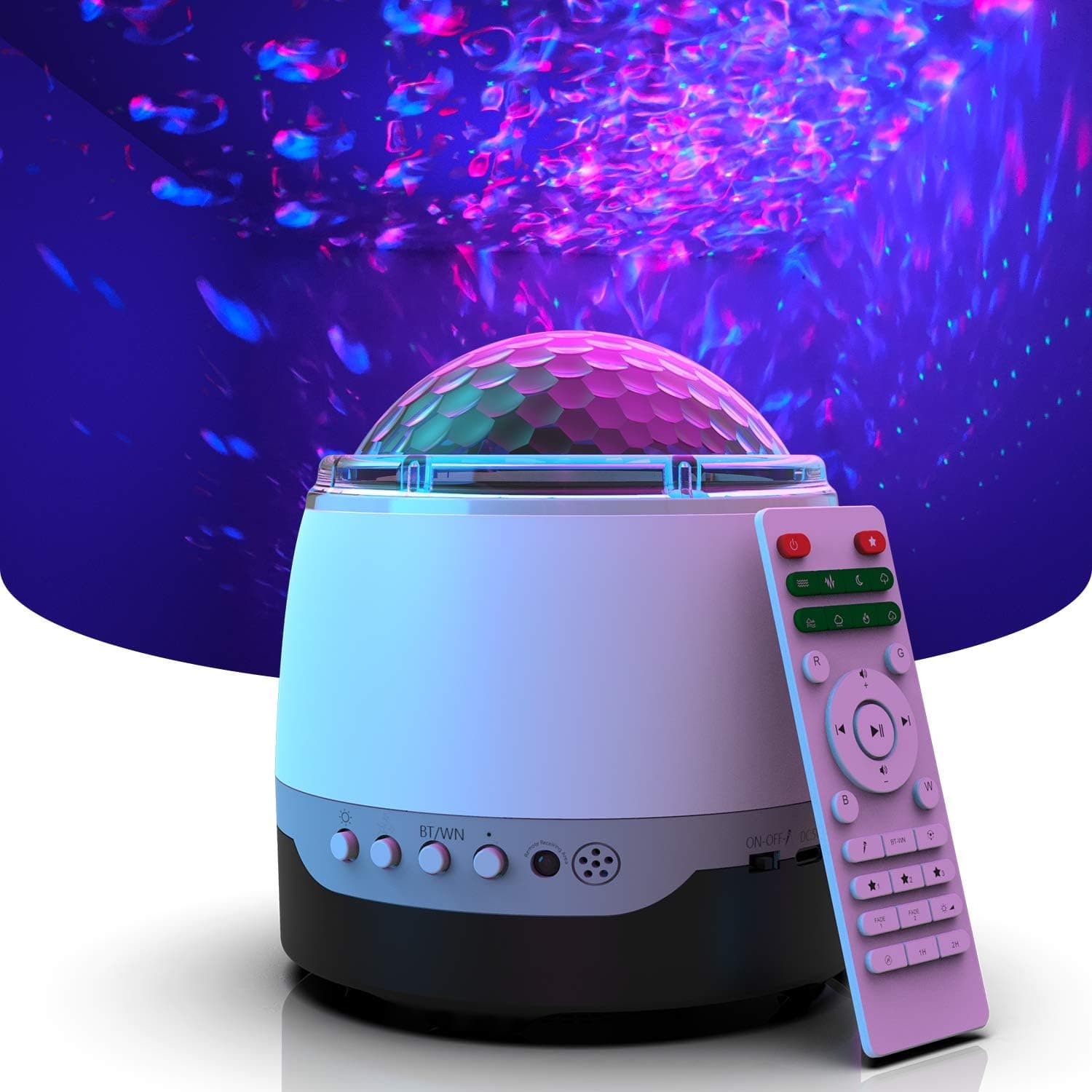 Dexors Star Projector Night Light, Galaxy Projector, White Noise Speaker for Kids Nursery Bedroom