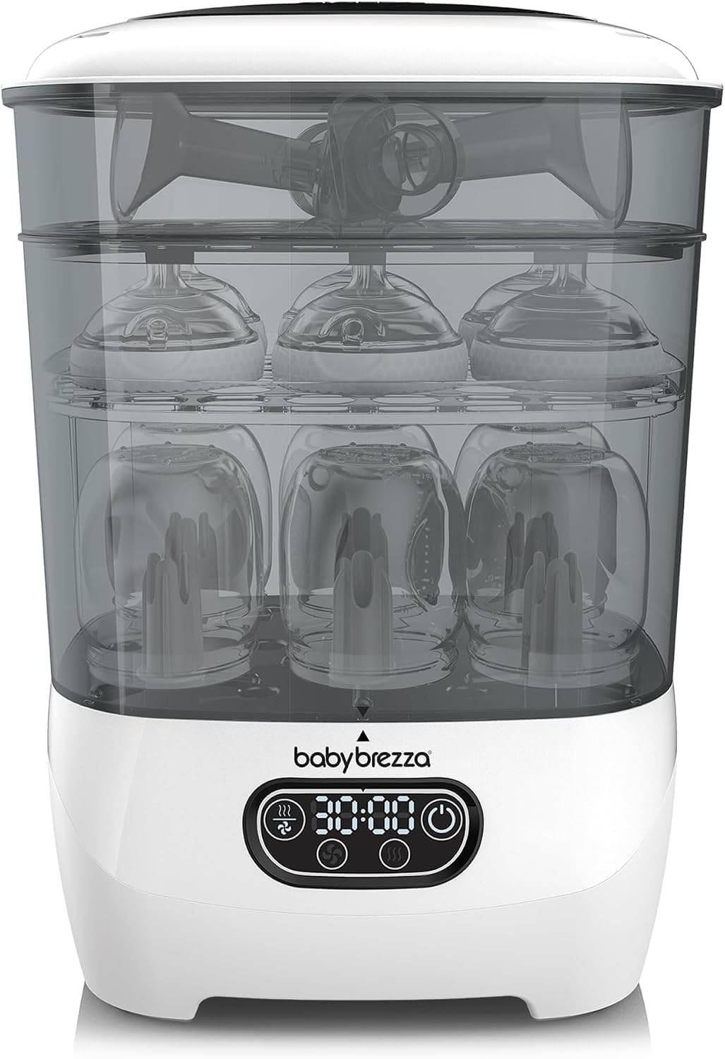 Baby Brezza Bottle Sterilizer and Dryer Advanced, Largest Capacity Steam Sanitizer, HEPA Filter