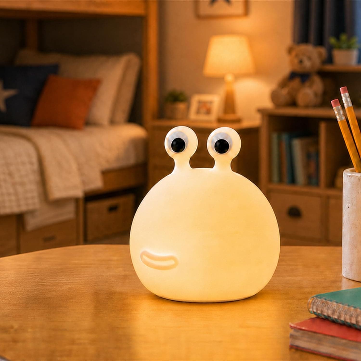 MUID Mushroom Lamp, Rechargeable Night Light, Multi-Color LED, Dimmable Nightlamp for Breastfeeding
