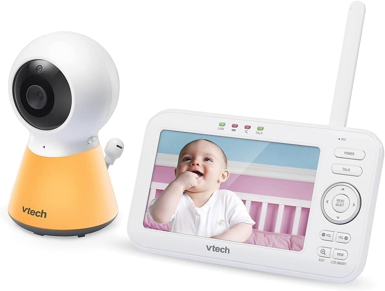 VTech Digital 5 inch Video Baby Monitor with Nightlight, Night Vision, Two-Way Talk, Temperature