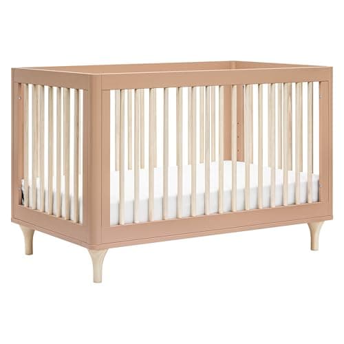 Babyletto Lolly 3-in-1 Convertible Baby Crib, Canyon/Washed Natural | Baby Crib Converts to Toddler Bed & Daybed - GREENGUARD Gold Certified, Easy to Assemble - Includes Toddler Conversion Kit