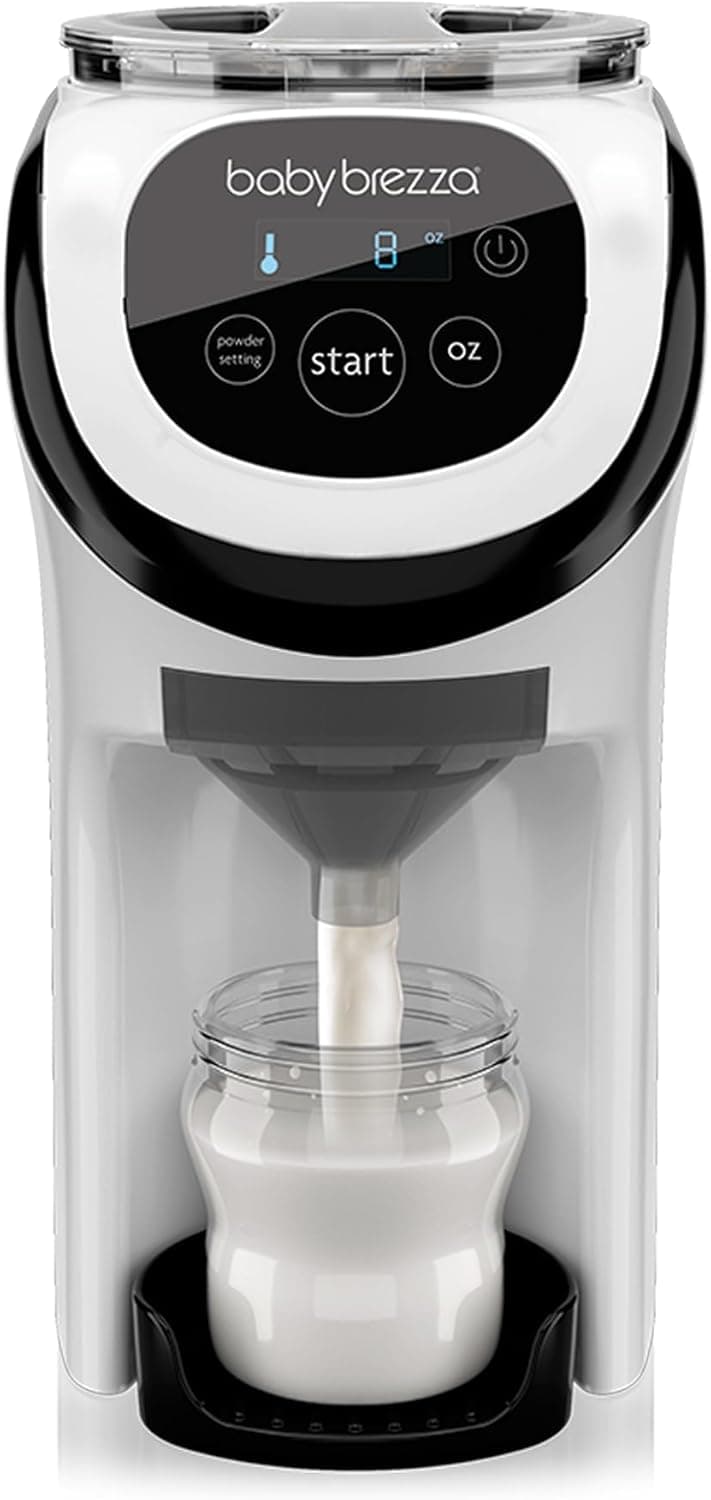 Baby Brezza Formula Pro Mini Baby Formula Mixer Machine, Fits Small Spaces, Portable for Travel, White