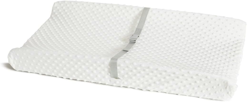 Munchkin Secure Grip Baby Diaper Changing Pad with Cover for Dresser, Contoured, 14.75 x 31