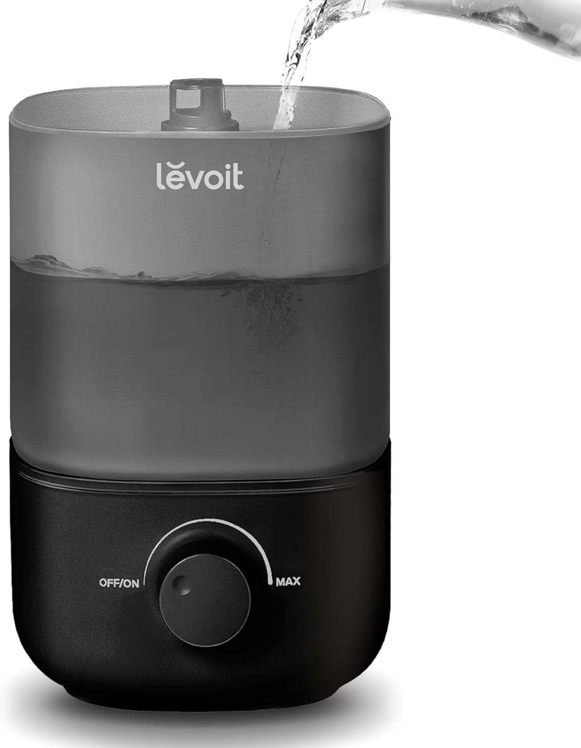 LEVOIT Humidifiers for Bedroom Top-Fill Ultrasonic Cool Mist, Quiet Baby & Plants, 360 Nozzle, 2.5L