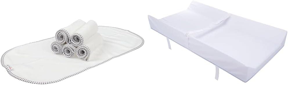 Munchkin Waterproof Changing Pad Liners 6 Count & Secure Grip Contoured Changing Pad, 16 x 31