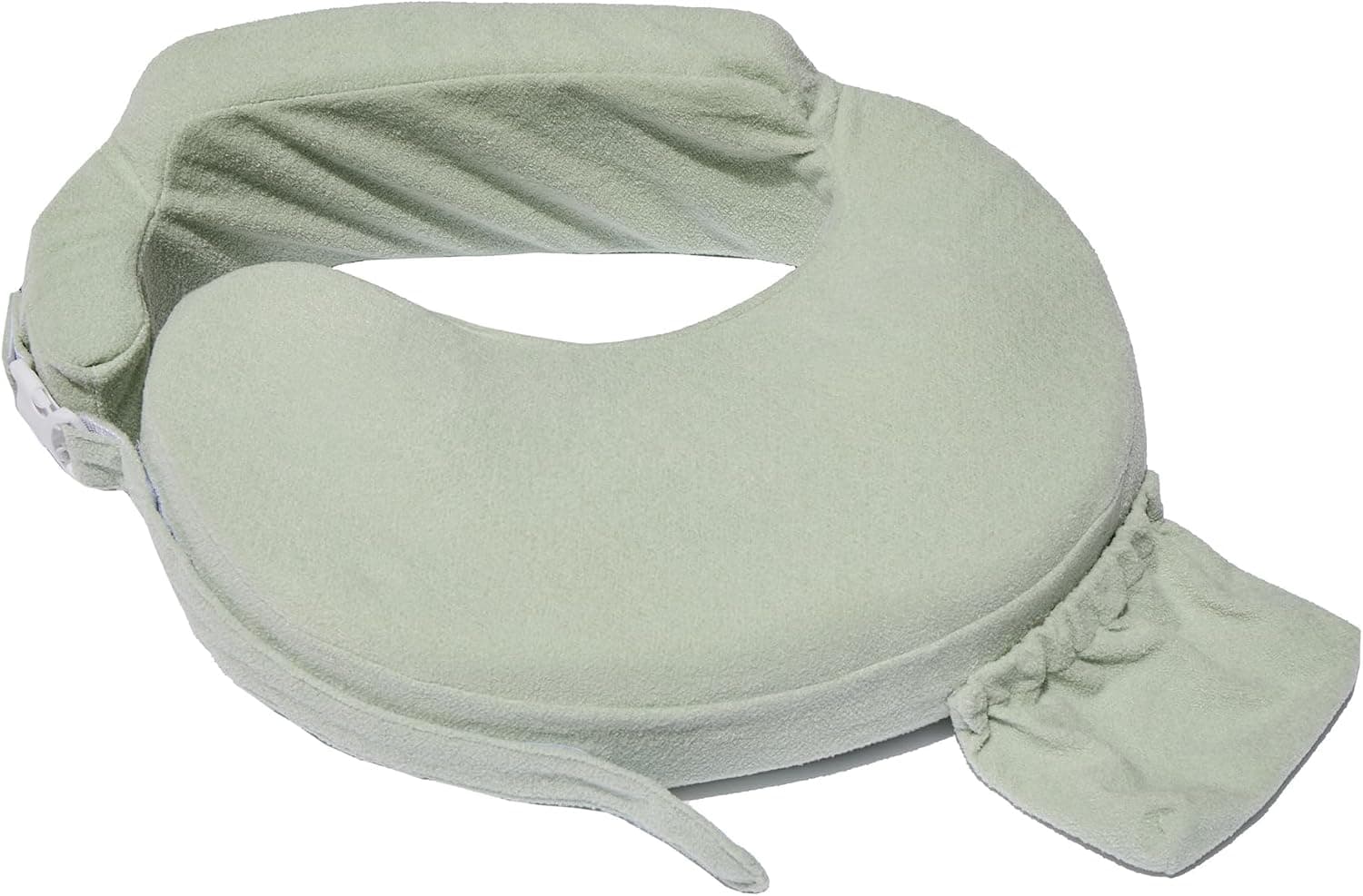 My Brest Friend Deluxe Nursing Pillow with Slipcover, Adjustable Backrest, Spring Green