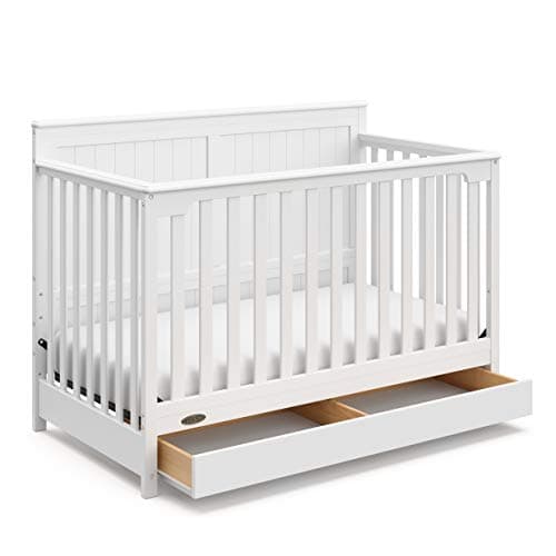 Graco Hadley 5-in-1 Convertible Crib with Drawer, White